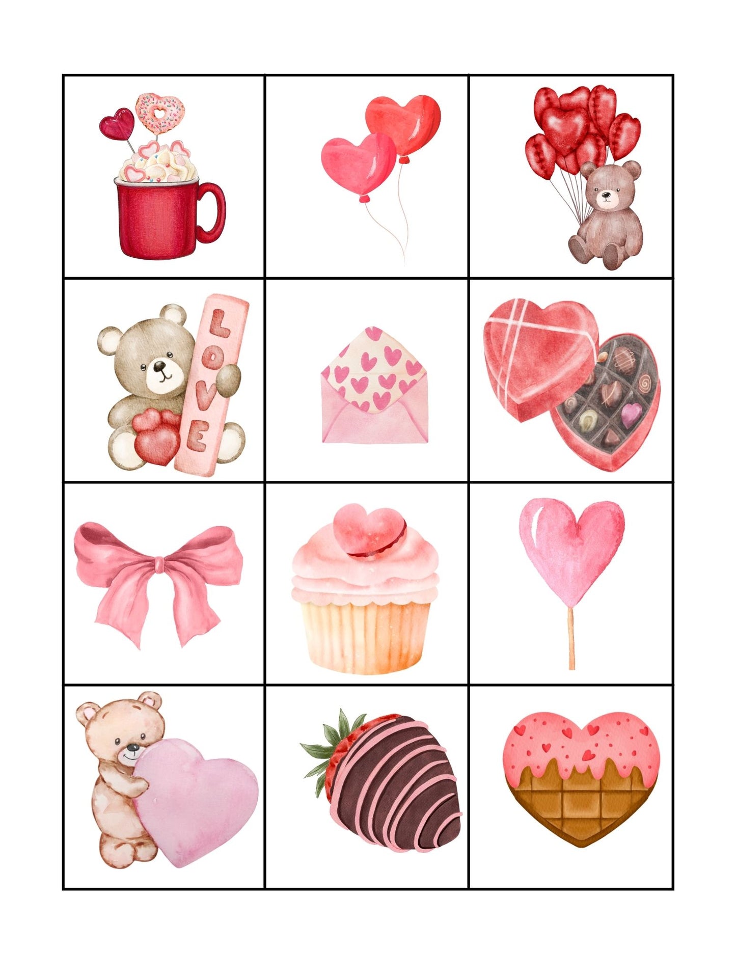 Valentine's Day Printable Bingo Game - Free Download!