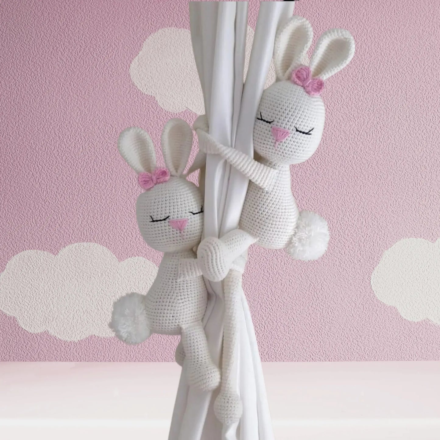 Dreamflake Wonderland Bunny Duo Curtain Holder My Store